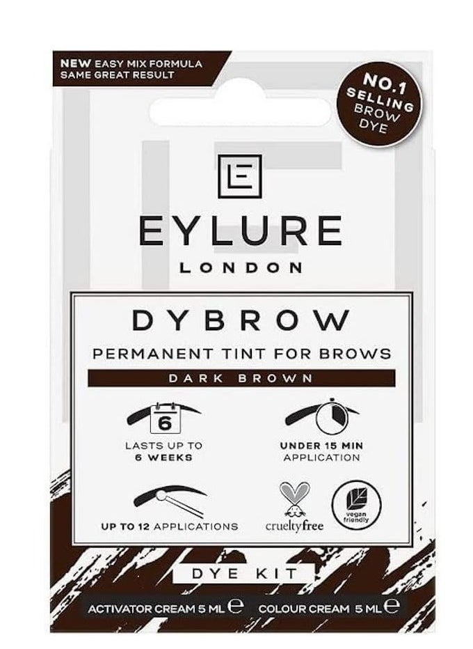 آي لور مجموعة صبغة دائمة للحواجب من DYBROW باللون البني الداكن  - Image 1