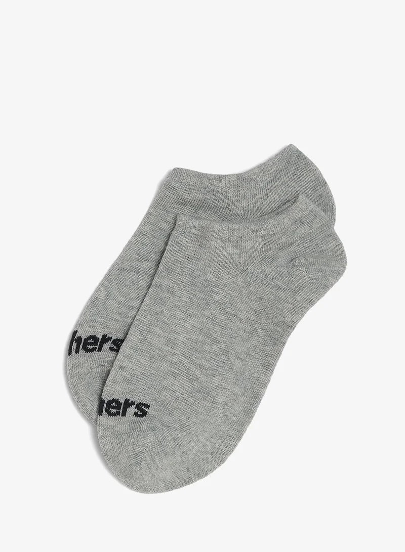 SKECHERS 3 Pack Non-Terry No-Show Socks