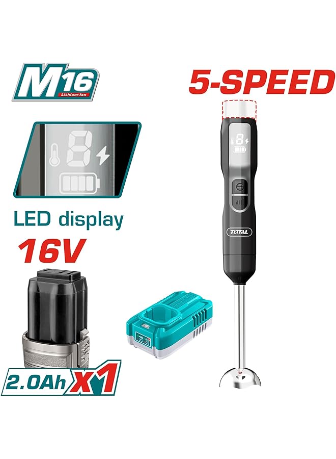 توتال خلاط يدوي لاسلكي Tjb048K - Image 2