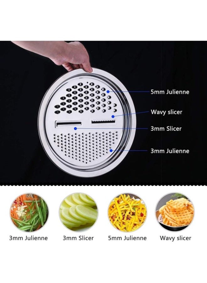 Stainless steel strainer, grater and dough hook set - Image 2