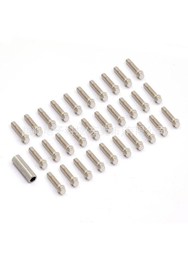 Generic - 金属螺钉1.9 2.2轮毂用于1/10 RC汽车履带车TRX4轴向SCX10 90046-颜色:M2*6 100PCS-比例:1:10 - Image 1