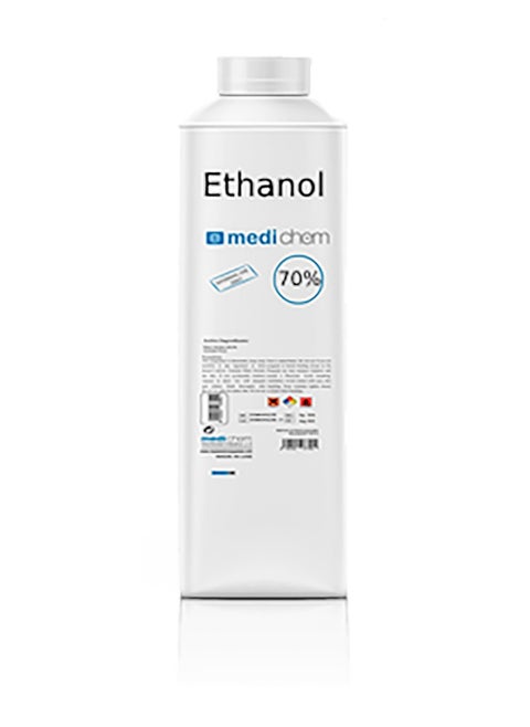 1000ml Ethanol 70% Solution For External Use Only