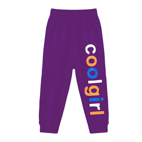 Kuchipoo Girls Regular Fit Cotton Blendtrack Mid Rise Pants- Pack Of 5 (Kuc-Low-122, Multi-Colored, 8-9 Years) - Image 5