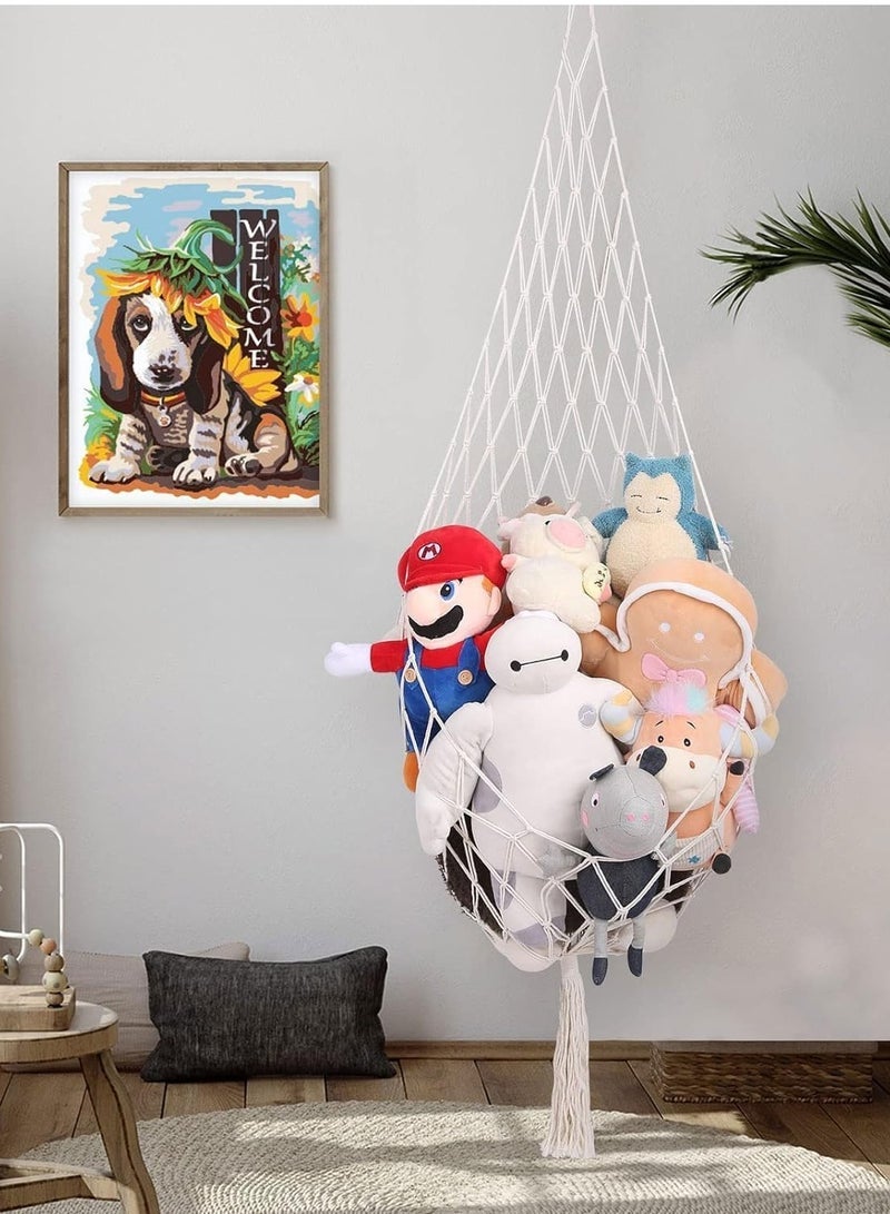 Captaintech Size Stuffed Toy Hanging Organizer Net for Kids Bedroom Playroom - Image 3