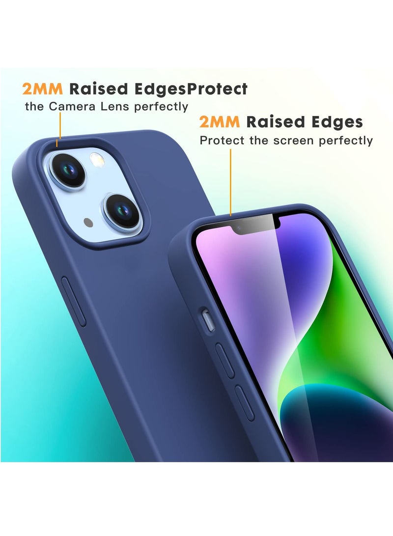 BORTONY iPhone 14 Case 6.1 Inch Liquid Silicone Full Rubber Protection Anti Scratch Drop Proof Protective Cover with Inside Soft Microfiber Lining for Apple iPhone 14 - Image 4