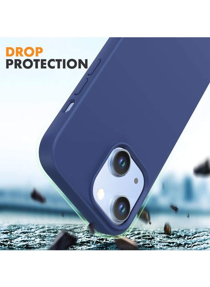 BORTONY iPhone 14 Case 6.1 Inch Liquid Silicone Full Rubber Protection Anti Scratch Drop Proof Protective Cover with Inside Soft Microfiber Lining for Apple iPhone 14 - Image 5