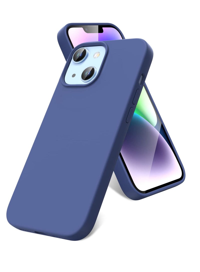 BORTONY iPhone 14 Case 6.1 Inch Liquid Silicone Full Rubber Protection Anti Scratch Drop Proof Protective Cover with Inside Soft Microfiber Lining for Apple iPhone 14 - Image 1