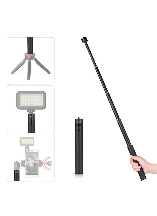 Generic - Telescopic Stabilizer Extension Rod Max. Length 73cm Aluminum Alloy Pole with 1/4 Inch Screw and Screw Hole for Gimbal Stabilizer zhiyun Feiyu - Image 1