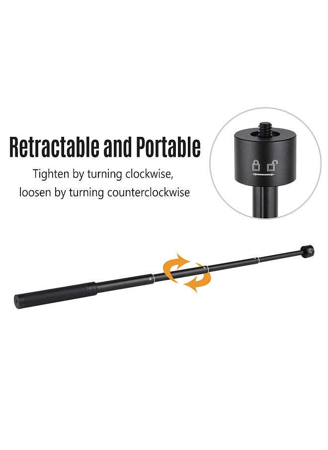 Generic - Telescopic Stabilizer Extension Rod Max. Length 73cm Aluminum Alloy Pole with 1/4 Inch Screw and Screw Hole for Gimbal Stabilizer zhiyun Feiyu - Image 1