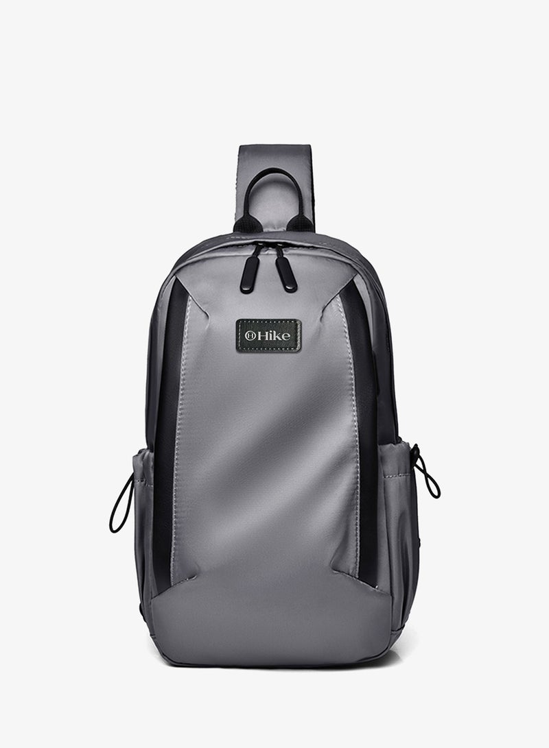 HIKE Unisex Durable Cross-body Bag Water Resistant Anti-Theft Unisex Sling bag for Travel School College Business Shopping Outdoor, HK3321, Grey - Image 2