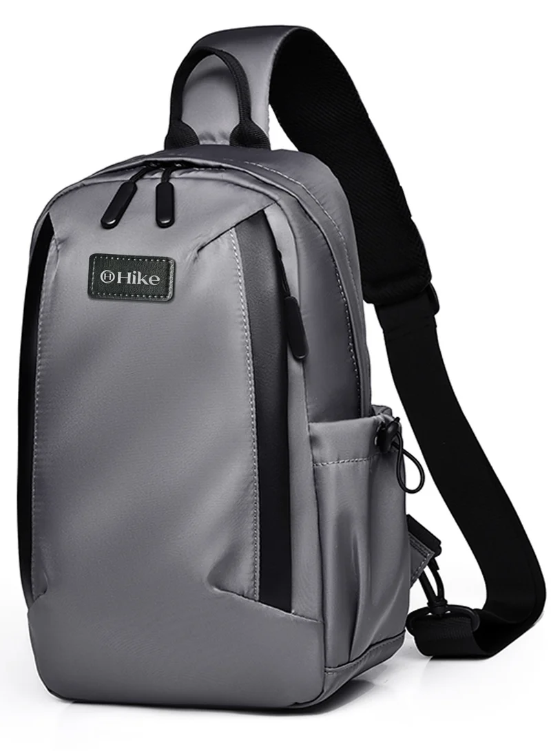 هايك Hike Unisex Durable Cross-body Bag Water Resistant Anti-Theft Unisex Sling bag for Travel School College Business Shopping Outdoor, HK3321-GREY