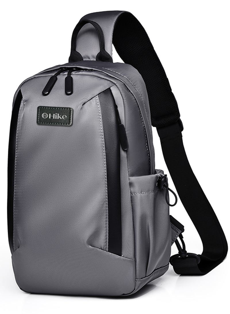هايك Hike Unisex Durable Cross-body Bag Water Resistant Anti-Theft Unisex Sling bag for Travel School College Business Shopping Outdoor, HK3321-GREY - Image 1