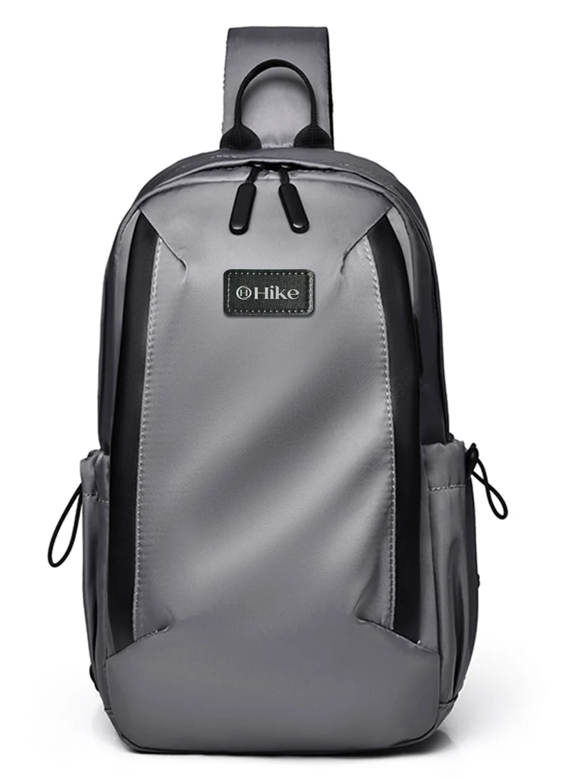 هايك Hike Unisex Durable Cross-body Bag Water Resistant Anti-Theft Unisex Sling bag for Travel School College Business Shopping Outdoor, HK3321-GREY
