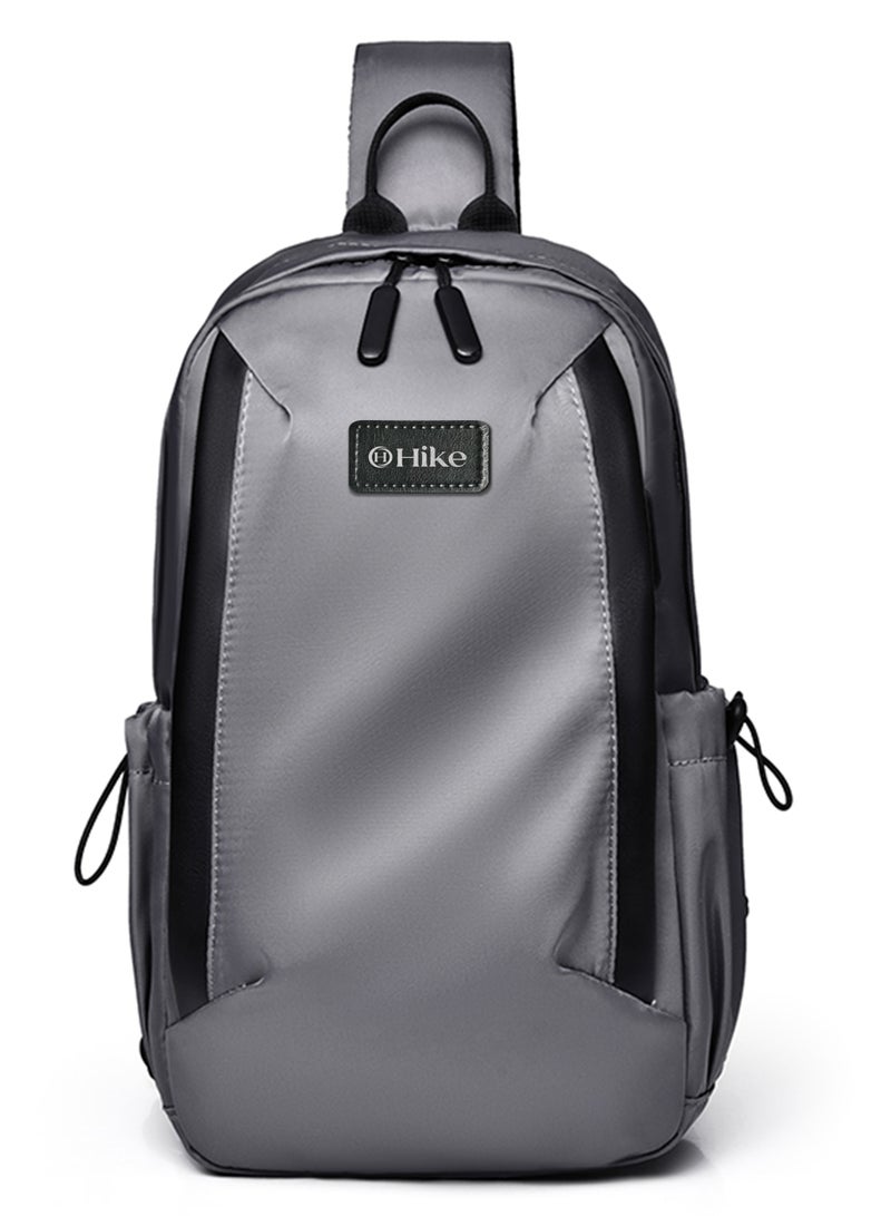 هايك Hike Unisex Durable Cross-body Bag Water Resistant Anti-Theft Unisex Sling bag for Travel School College Business Shopping Outdoor, HK3321-GREY - Image 2