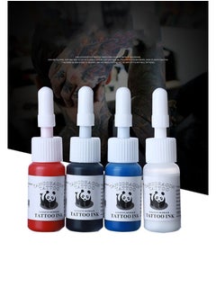 EIPTWH 6 Pcs Tattoo Ink Color Set, Professional Black Tattoo Ink Red White Blue Tattoo Ink Set 5ML Tattoo Pigment for Outlining Shading Permanent Tattoo Supplies  - Image 3