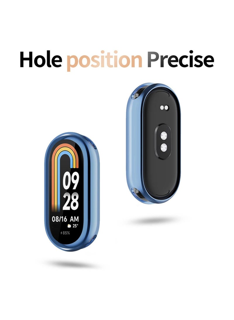 Y&D - SYOSI 6 Pcs Screen Protector for Xiaomi Mi Band 8, 3D Full Coverage Case Curved Soft Edge Film TPU Scratch Proof Bumper Frame Compatible with 8 - Image 1