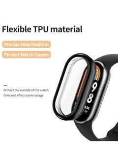 Y&D SYOSI 6 Pcs Screen Protector for Xiaomi Mi Band 8, 3D Full Coverage Case Curved Soft Edge Film TPU Scratch Proof Bumper Frame Compatible with 8  - Image 2