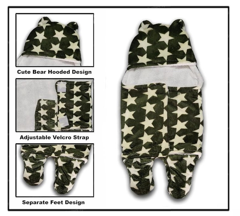 DAGDIYA 3-in-1 Baby Blanket & Sleeping Bag for Newborns | Super Soft Baby Wrapper for Boys & Girls | Cozy, Breathable, All-Season Baby Sleep Sack for Infants - Image 3