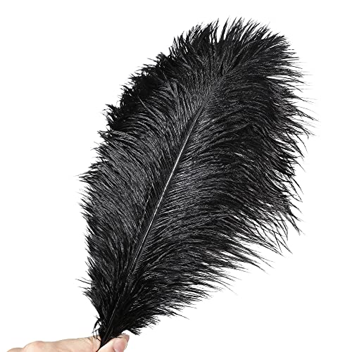 Soarer Black Ostrich Feathers Bulk - 30pcs 8-10 inches for Wedding Party Centerpieces, Home Decorations and DIY Crafts(Black) - Image 3