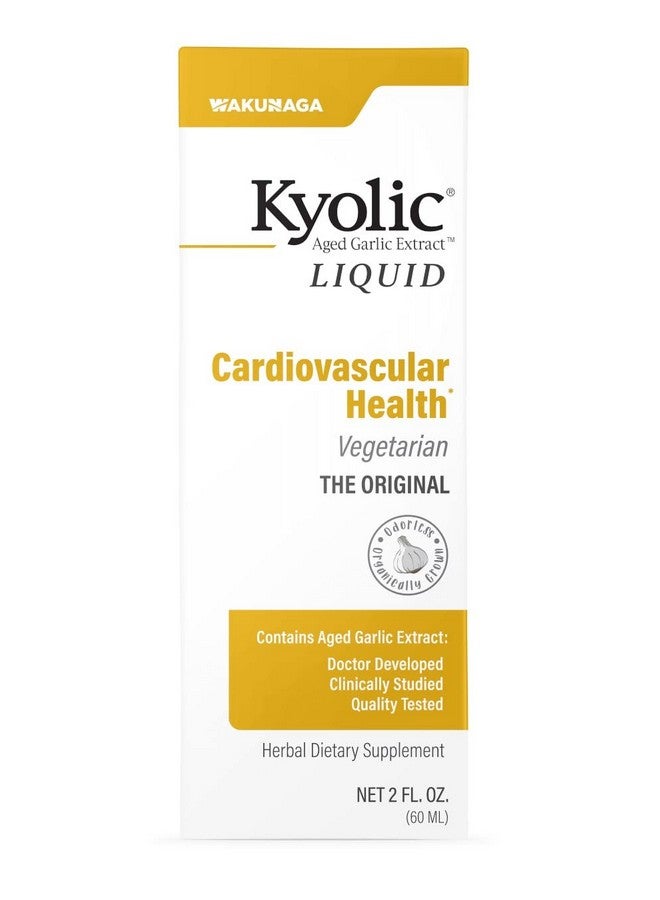 Kyolic Aged Garlic Extract Liquid, Vegetarian Cardiovascular, 2 Ounces (Packaging May Vary) - Image 1