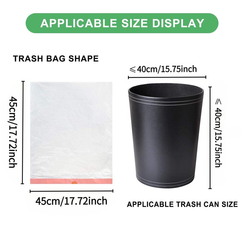 Magesh 2 Gallon Small Trash-Bags Drawstring Bathroom - White Mini Garbage Bags 60 Count Plastic Unscented 7.5L Tiny Waste Basket Liners Kitchen Office Car Strong Thick Bulk Magesh - Image 2