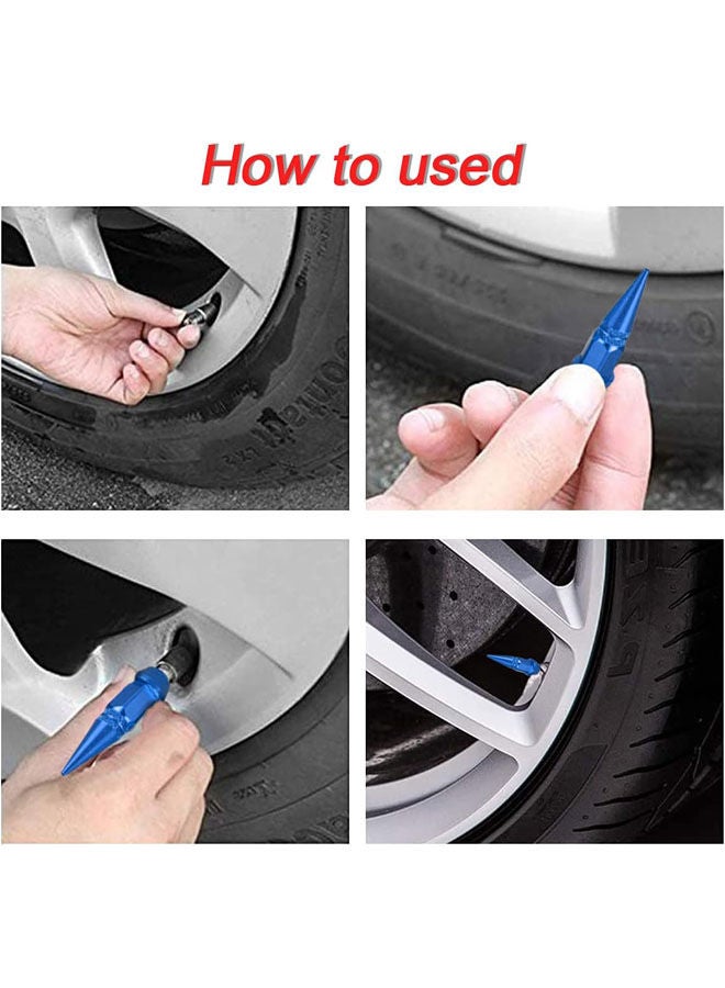 Generic Car Wheel Tire Valve Caps Dustproof 4 Pcs - Image 5