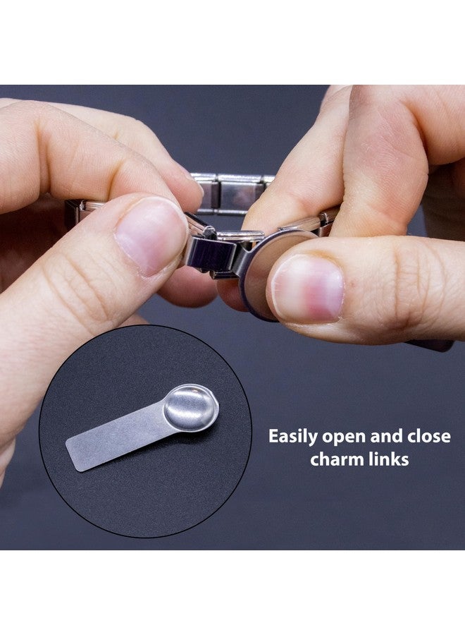 Fablinks Italian Charm Bracelet Tool, Stainless Steel Charms Opening Tools, Easy Opener Compatible With Standard 9Mm Link Bracelets - Image 3