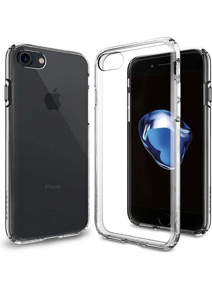 جراب شفاف بسيط متوافق مع iPhone 7/8/SE 2022/SE 2020، جراب شفاف، غطاء هاتف TPU مضاد للاصفرار لحماية الجسم بالكامل - شفاف (iPhone 7/8/SE 2022/SE 2020) - Image 1