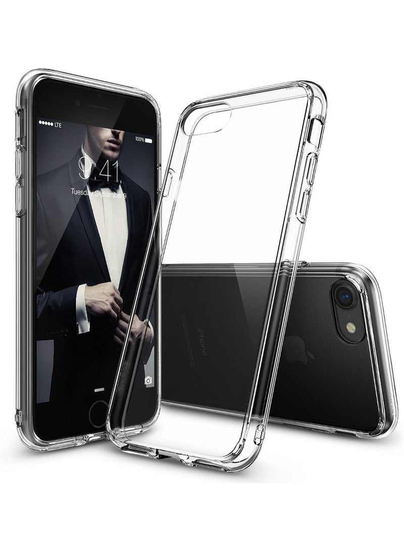 جراب شفاف بسيط متوافق مع iPhone 7/8/SE 2022/SE 2020، جراب شفاف، غطاء هاتف TPU مضاد للاصفرار لحماية الجسم بالكامل - شفاف (iPhone 7/8/SE 2022/SE 2020) - Image 3