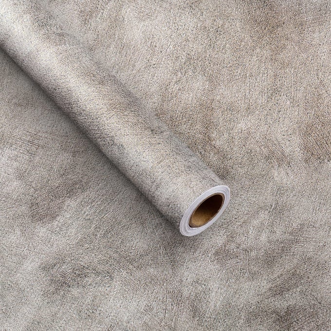 GRAY CONCRETE WALLPAPER PEEL AND STICK CONTACT PAPER 16X118IN SELFADHESIVE WATERPROOF REMOVABLE LIGHT TAUPE STAINED 3D TEXTURE MODERN GRASSCLOTH VINYL WRAP FOR WALLS KITCHEN BEDROOM GYM