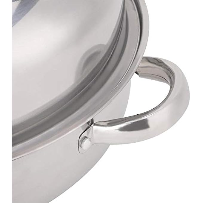 fasient Stainless Steel Pot28Cm Streamlined Single Layer Stockpot Food Hotpot Cookware MultiPurpose And High Temperature For Household Cooking - Image 5