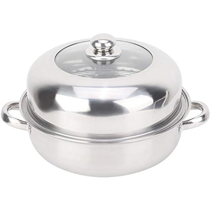 fasient Stainless Steel Pot28Cm Streamlined Single Layer Stockpot Food Hotpot Cookware MultiPurpose And High Temperature For Household Cooking - Image 1