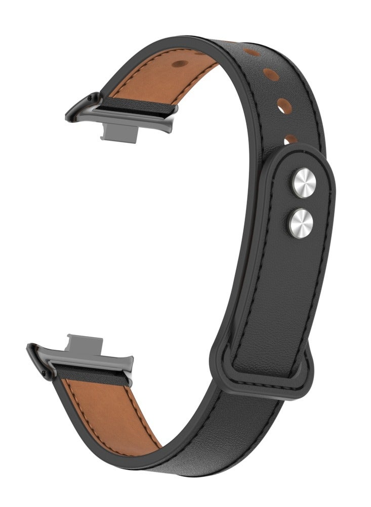 FITME Leather Replacement Band For Redmi watch 4 / Xiaomi Mi band 8 pro - Image 1