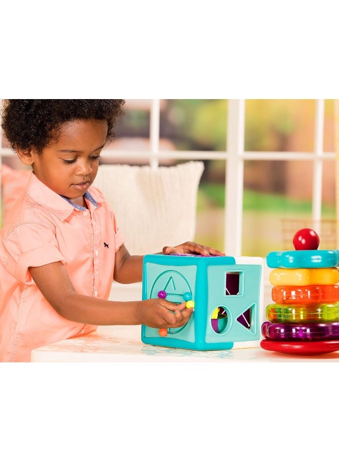 BATTAT Super Combo Set - Shape Sorter & Stacking Rings, Learning & Developmental Toys, Pre School Toys, Best Gift For Babies And Toddlers  - Image 5