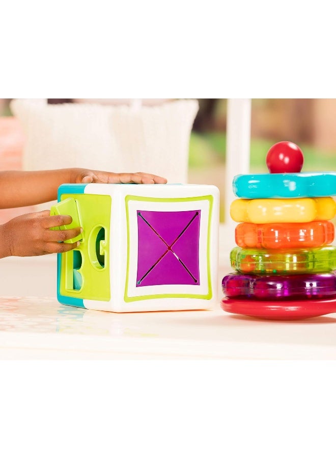 BATTAT Super Combo Set - Shape Sorter & Stacking Rings, Learning & Developmental Toys, Pre School Toys, Best Gift For Babies And Toddlers  - Image 3