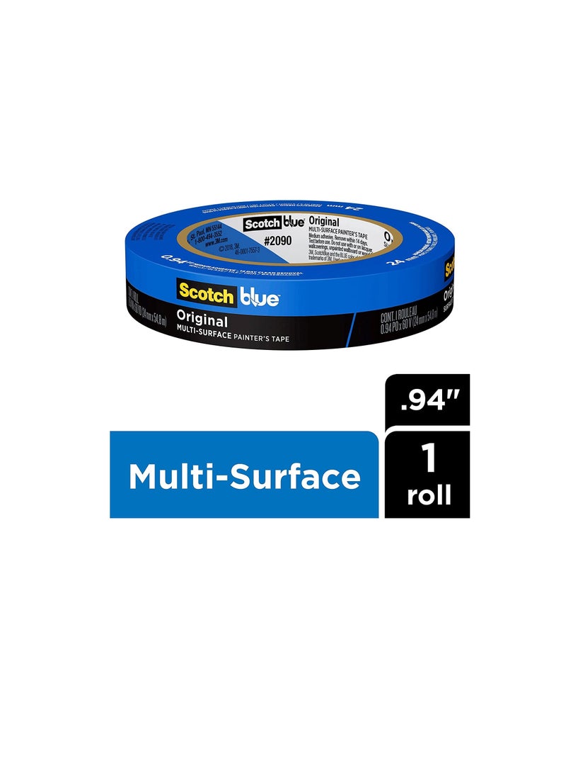 Scotch  Scotch Blue Original Multi Surface Painter's Tape 94 inches x 60 yards 360 yards total 2090 6 Rolls  - Image 3