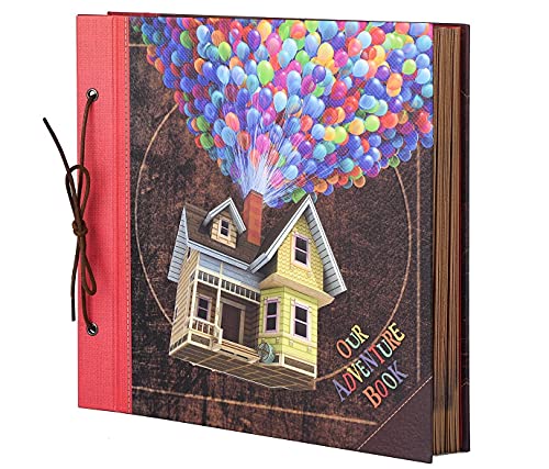 LINKEDWIN 12x12 Inch Our Adventure Book Scrapbook Album, 60 Pages (Up House) - Image 1