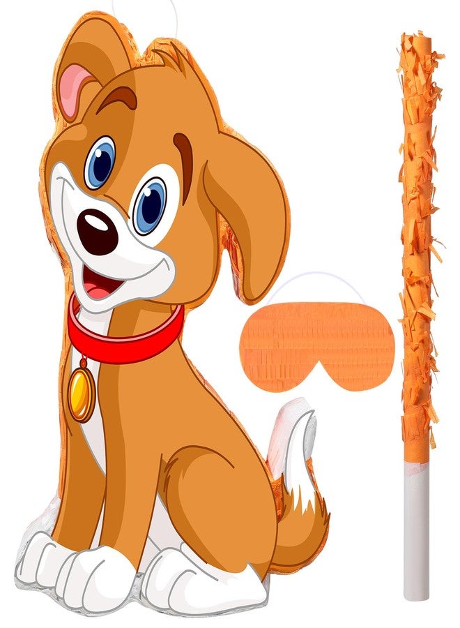 Sotiff Dog Piñata Set Include Paw Print Piñata Stick Bat Blindfold Mask Puppy Party Decor for Let's Woof Birthday Party Game Decor Supplies(Puppy Dog) - Image 2
