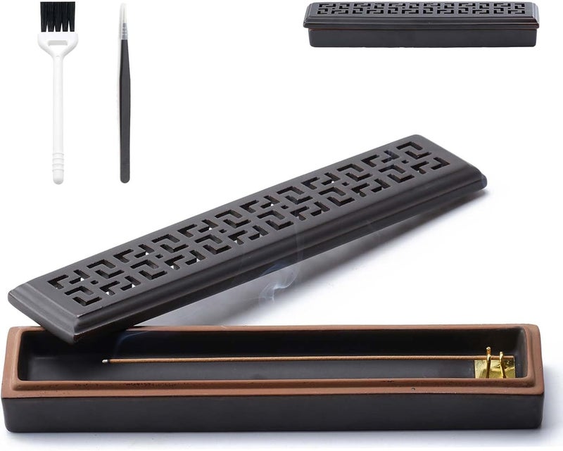 CEREMONY Incense Holder for SticksCeramic InsenceStick Holder Ash CatcherIncense Holder Timkburner for Meditation Yoga Spa Room Decor
