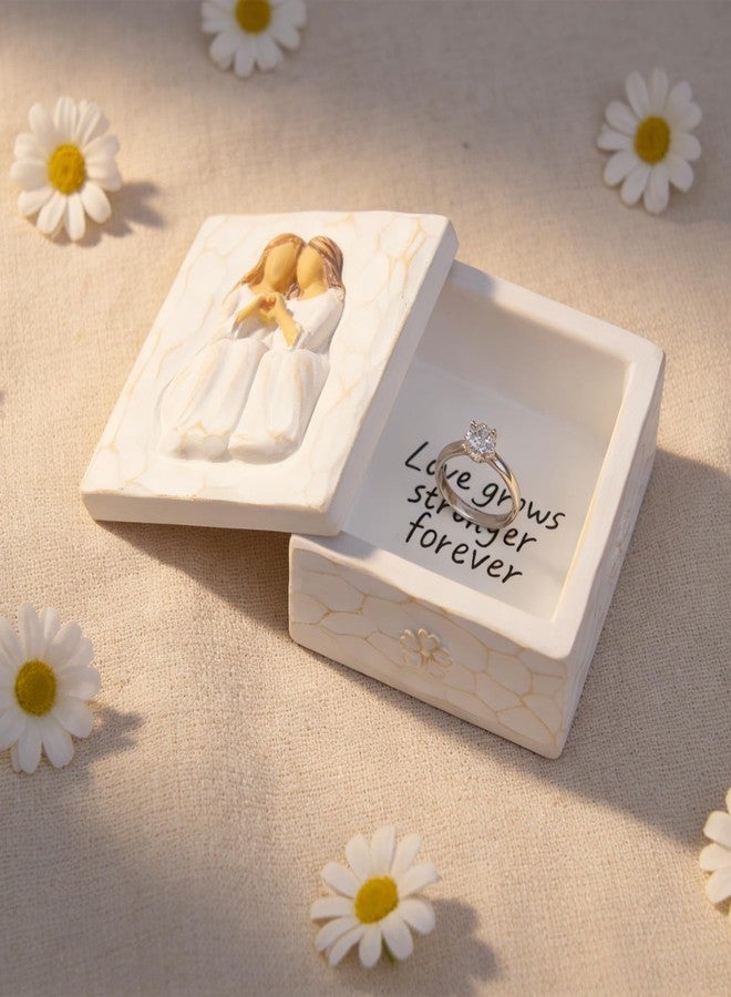 HORTIX Best Friend Birthday Gifts for Women, Friendship Gifts for Women,Forever Friends, Sculpted Hand-Painted Keepsake Box - Image 5