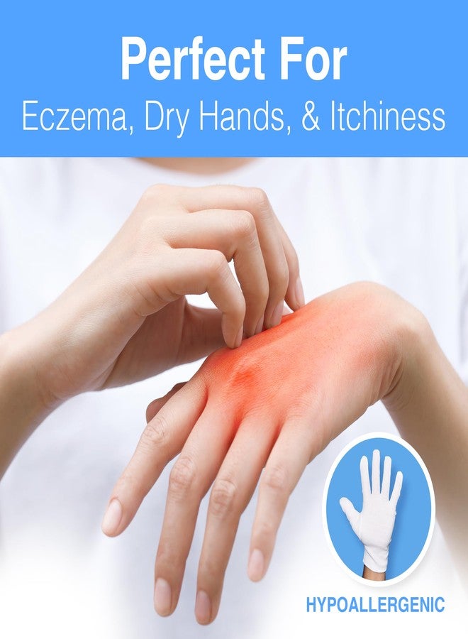 CARA Moisturizing Eczema Cotton Gloves, Large, 6 Pair - Image 5