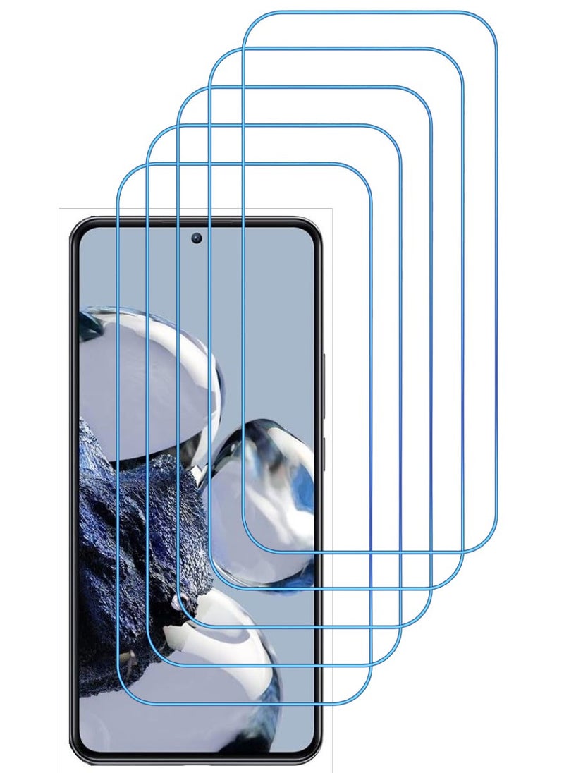 ACLIX 5 Pieces Antistatic ESD Dustproof Premium Quality High Definition Clear Tempered Glass Screen Protector Designed For Xiaomi 12T Pro - Image 1