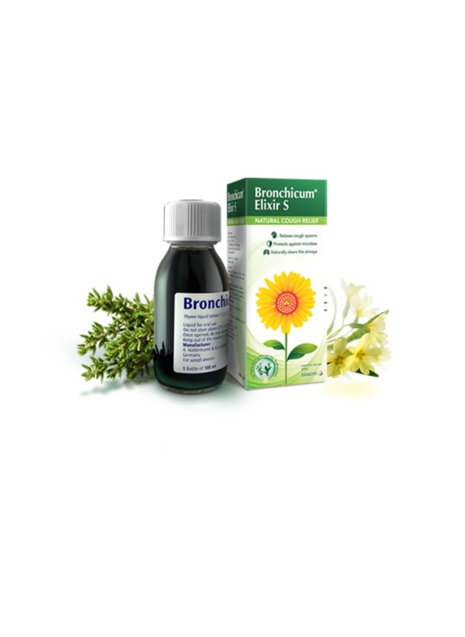 sanofi - Bronchicum Elixer Cough syrup 100ml - Image 1