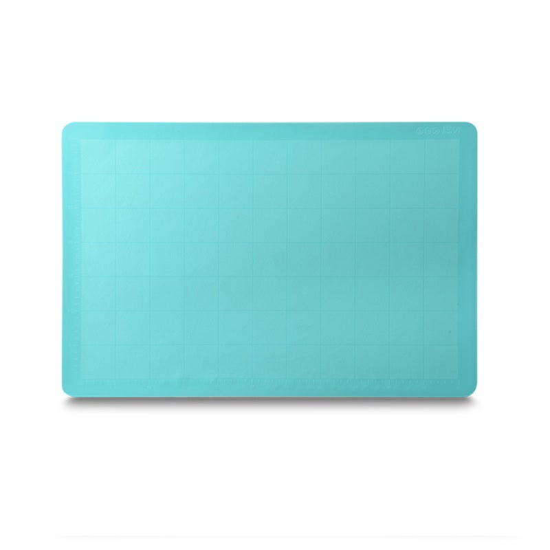 Silicone Dough Pad: 66*56cm Blue Food-grade Silica Gel - Heat-resistant Up To 230°C Engraved Calibration Dough Scraper Rolling Pin for Home Baking Kitchen Use - Image 2