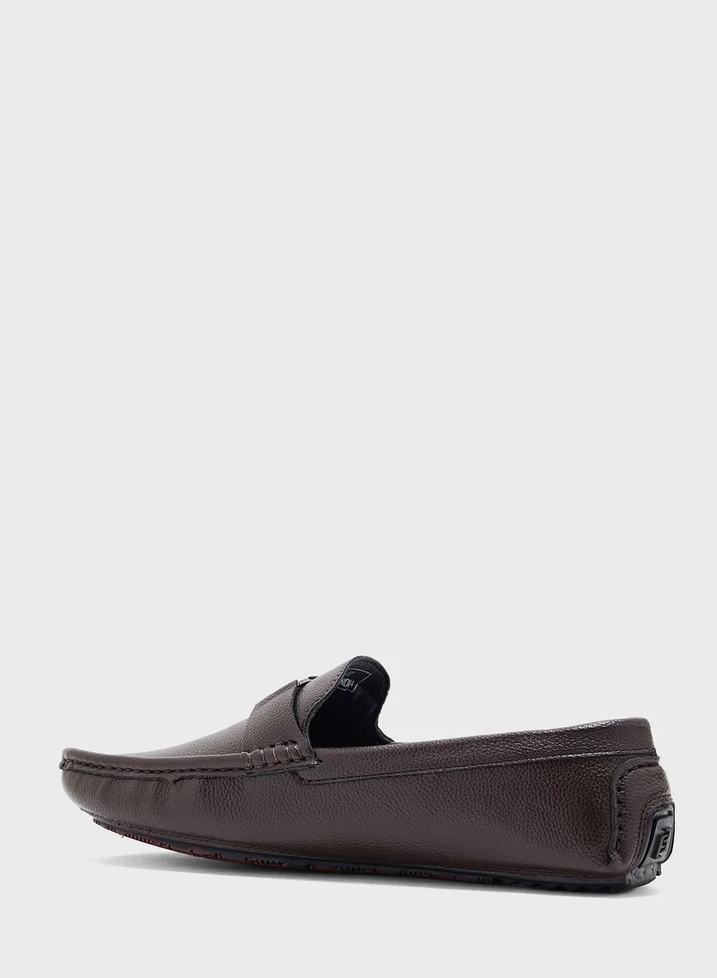 Robert Wood Trim Detail Loafers