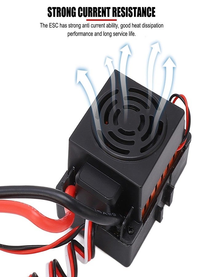 EVTSCAN Waterproof 60A RC Brushless ESC, for 1/10, 1/12 and 1/16 Scale RC Vehicles, Cars, Trucks, Boats, and Aircraft - Image 4