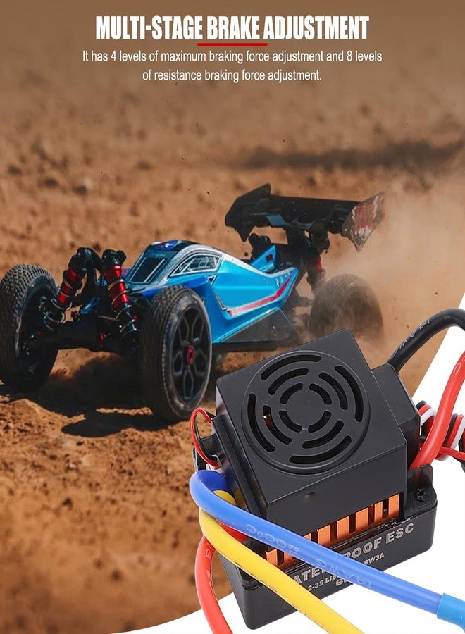 EVTSCAN Waterproof 60A RC Brushless ESC, for 1/10, 1/12 and 1/16 Scale RC Vehicles, Cars, Trucks, Boats, and Aircraft - Image 5
