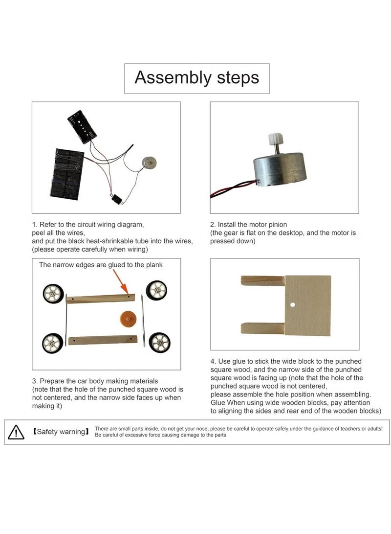Solar Car Model Kits to Build Science Experiment Kit for Applicable to Youth Age Robotic Stem Project Build Educational DIY STEM Set - Image 4