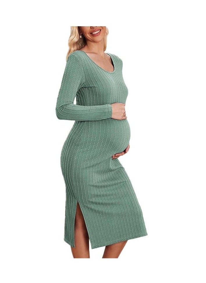 Generic - Maternity Pants Comfortable Stretch Over-Bump Women Pregnancy Casual Capris for Work - Image 1