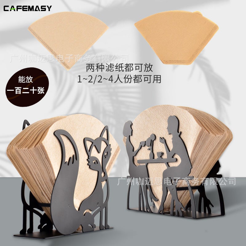 Manufacturer Metal Iron Art Various Styles Of Filter Paper Holder Accessories Cute Animal Hand-Brewed Coffee Filter Paper Holder - Image 2